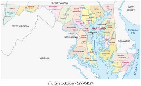 Maryland Administrative Map