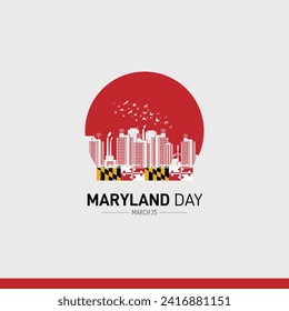 Maryland Day. Maryland Day Creative Concept Background Vector Illustration. 