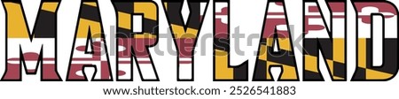 Maryland flag logo vector design