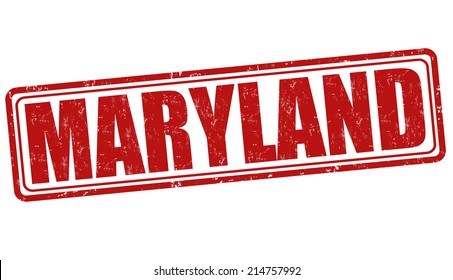 Maryland grunge rubber stamp on white background, vector illustration