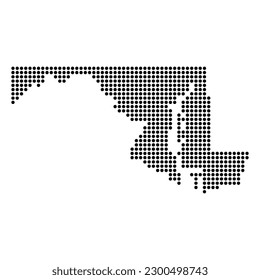 Maryland map shape, united states of america. Flat concept icon symbol vector illustration .
