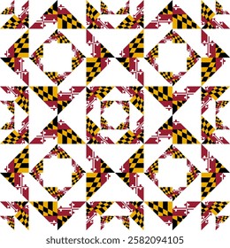 maryland pattern. geometric background for decoration. vector illustration
