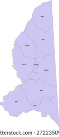 Maryland State Caroline County vector Census Tract polygon based on Tiger 2020 Census Data
