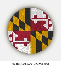 Maryland-Staatsflagge. Vektorgrafik.