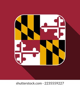 Maryland state flag. Vector illustration.