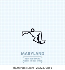 Maryland in your heart, Indiana on your pendant. Our laser-cut metal template captures the essence of Maryland's beauty. Unleash your creativity and craft a unique accessory that speaks volumes.
