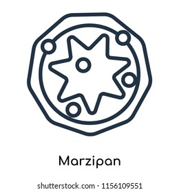 Marzipan icon vector isolated on white background, Marzipan transparent sign , thin symbols or lined elements in outline style