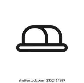 Vector de icono de marzipan. Signo de estilo lineal para concepto móvil y diseño web. Ilustración del símbolo marzipan. Gráficos vectoriales de píxeles - Vector.
