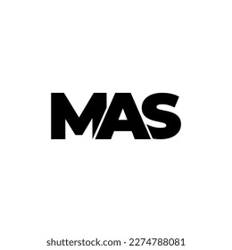 MAS initial letter monogram logo