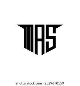 MAS carta logotipo design com fundo branco no ilustrador, logotipo vetorial moderno alfabeto estilo de sobreposição de fontes, projetos de caligrafia para logotipo, cartaz, convite, etc.