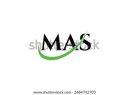 MAS Letter Modern  Monogram Logo | Minimal Initials Icon Design.