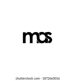 mas letter original monogram logo design