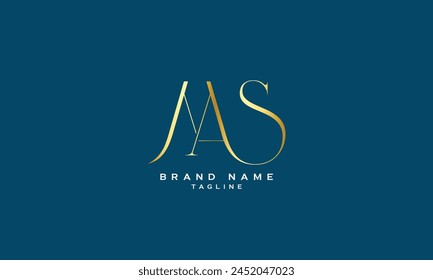 MAS, MSA, AMS, ASM, SAM, SMA, Abstract initial monogram letter alphabet logo design