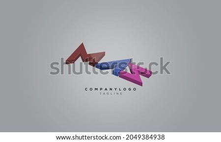 MAS, MSA, ASM, AMS, SMA,SAM Abstract initial monogram letter alphabet logo design