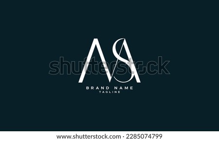 MAS, MSA, MS, SM, Abstract initial monogram letter alphabet logo design
