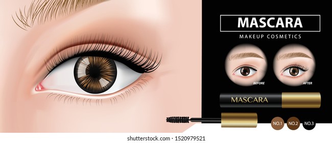 Mascara banner design vector illustration