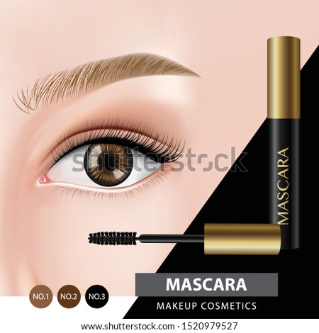 Mascara banner design vector illustration