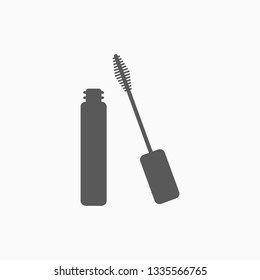 mascara brush icon, cosmetic vector