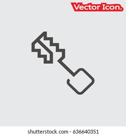 mascara brush icon isolated sign symbol and flat style for app, web and digital design. Vector illustration.