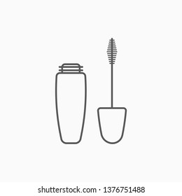 mascara brush icon, mascara vector