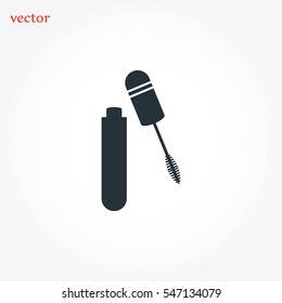 mascara brush icon, Vector EPS 10 illustration style