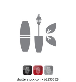 mascara brush icon. vector illustration