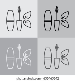 mascara brush icon. vector illustration