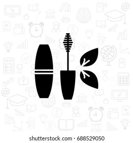 mascara brush icon. vector illustration