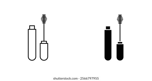 Mascara brush icons pack for apps and web UI designs