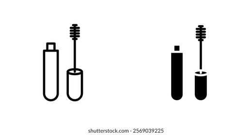 Mascara brush icons vector graphic pack