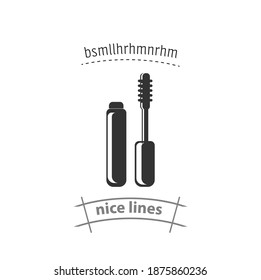 Mascara brush isolated vector icon. beauty, cosmetics design element