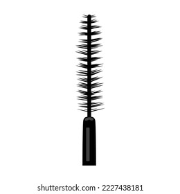 Mascara brush on white background