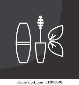 Mascara, mascara brush, mascara vector, eyes mascara