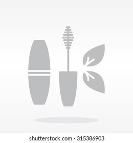 Mascara, mascara brush, mascara vector, eyes mascara