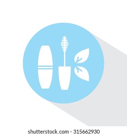 Mascara, mascara brush, mascara vector, eyes mascara