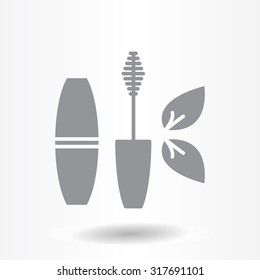 Mascara, mascara brush, mascara vector, eyes mascara