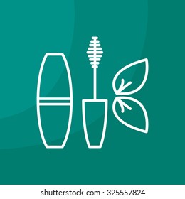 Mascara, mascara brush, mascara vector, eyes mascara