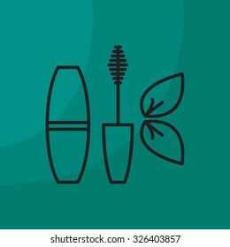 Mascara, mascara brush, mascara vector, eyes mascara
