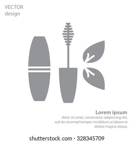 Mascara, mascara brush, mascara vector, eyes mascara