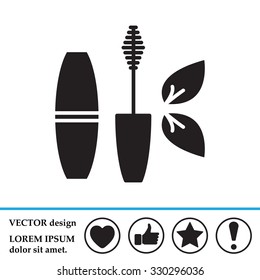 Mascara, mascara brush, mascara vector, eyes mascara