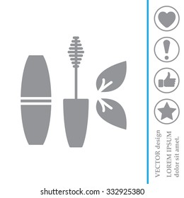 Mascara, mascara brush, mascara vector, eyes mascara