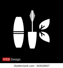 Mascara, mascara brush, mascara vector, eyes mascara