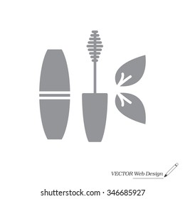 Mascara, mascara brush, mascara vector, eyes mascara