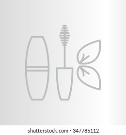 Mascara, mascara brush, mascara vector, eyes mascara