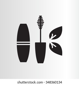 Mascara, mascara brush, mascara vector, eyes mascara