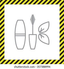 Mascara, mascara brush, mascara vector, eyes mascara