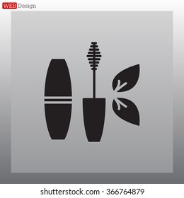 Mascara, mascara brush, mascara vector, eyes mascara