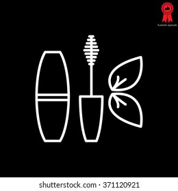 Mascara, mascara brush, mascara vector, eyes mascara
