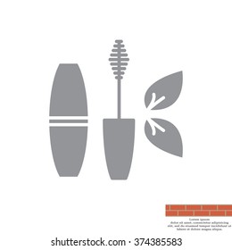 Mascara, mascara brush, mascara vector, eyes mascara
