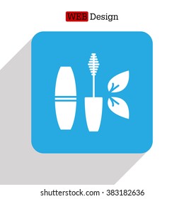 Mascara, mascara brush, mascara vector, eyes mascara